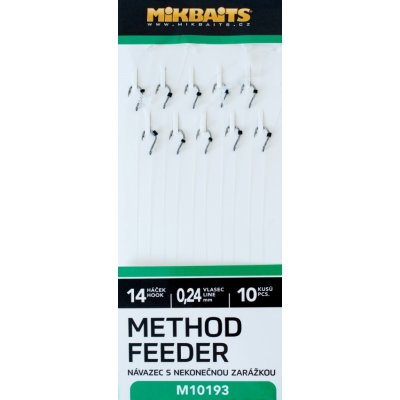 Mikbaits Method Feeder návazce S Nekonečnou Zarážkou vel.14 10ks – Zboží Mobilmania