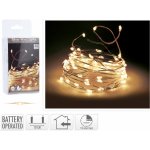 Koopman LED světelný řetěz do interiéru 20 LED teplá bílá, stříbrný drát, 100 cm – Hledejceny.cz