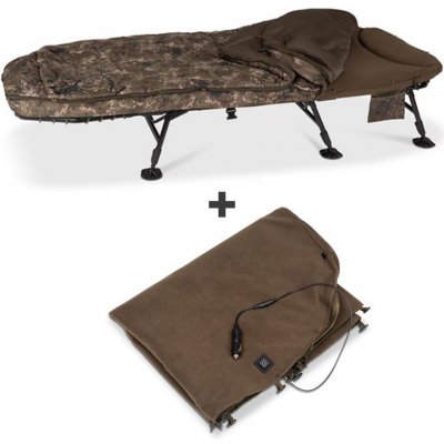 Nash lehátko se spacákem mf60 indulgence ss3 wide 5 season mk ii - vyhřívaná vložka do spacáku indulgence heated blanket – Hledejceny.cz