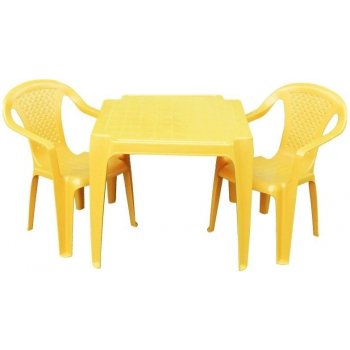 IPAE sada žlutá 2 židličky a stoleček