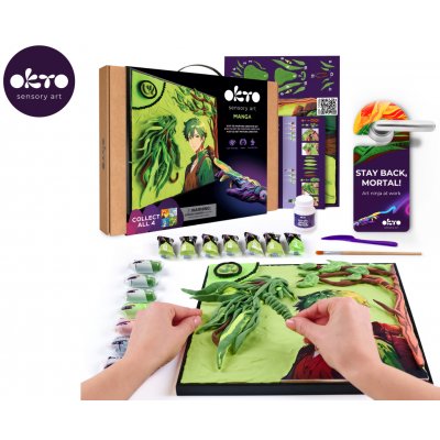 OKTO Manga motiv živlů "Země" výtvarný set 30x40 cm – Hledejceny.cz