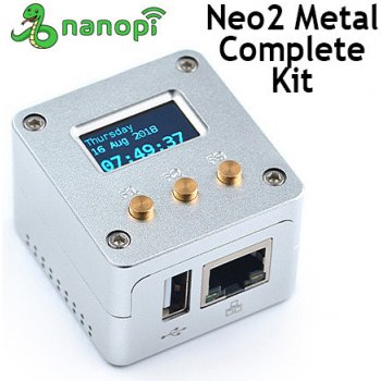 FriendlyARM NanoPi NEO2 Metal Complete Kit 1GB hliníková kompletní sada