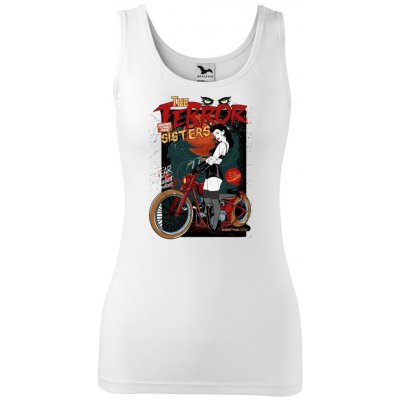 Dobrý Triko dámské tílko s potiskem Terror sisters Bílá – Zboží Dáma