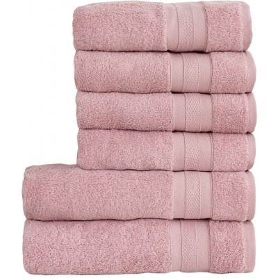 Stanex Sada osušek a ručníků MEXICO starorůžová víc rozměrů 6 ks – Zboží Dáma