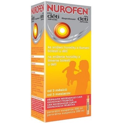 Nurofen pro děti Jahoda 20 mg/ml por.sus. 200 ml – Zboží Mobilmania