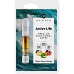 Hemnia Active Life Cartridge 50 % CBG 20 % THCV 25 % CBD zázvor gingko biloba guarana 1 ml – Zboží Dáma