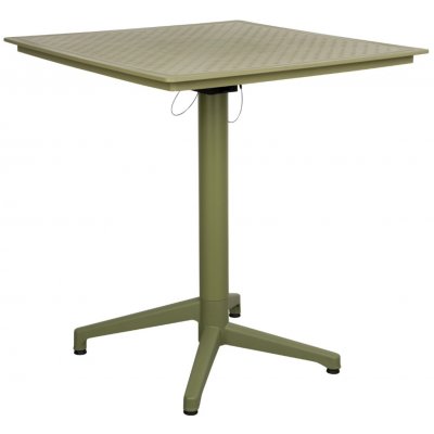 White Label plastový skládací bistro stůl GEORGE 70 x 70 cm Zelený – Hledejceny.cz