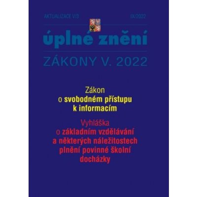 Aktualizace V/3 / 2022 - Zákon o svobodném přístupu k informacím