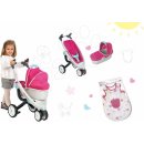 Kočárek pro panenky Smoby Set Maxi Cosi & Quinny 3v1 70 cm a autosedačka trio pastel