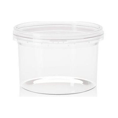 Kulatý kelímek s pojistkou a kulatým víčkem, transparentní, 250 ml – Zboží Dáma