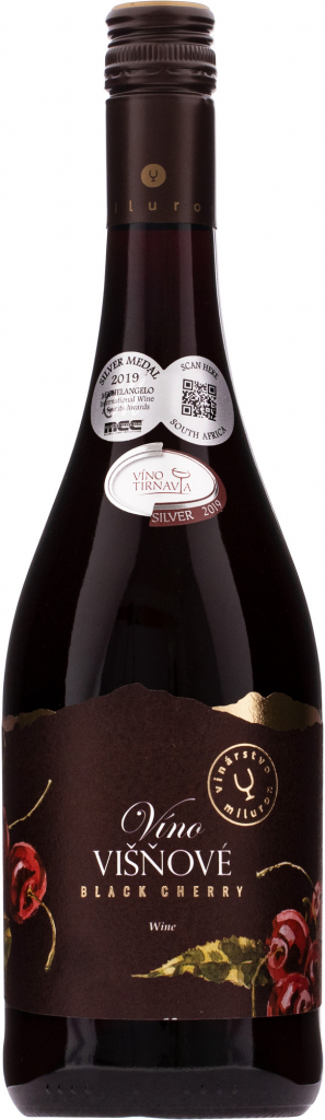 Miluron Višňové víno 11% 0,75 l (holá láhev)