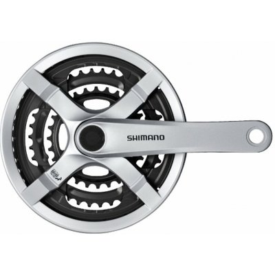 Kliky SHIMANO Tourney FC-TY501-S, 170mm, 42-34-24 zubů, stříbrné s krytem, v krabičce – Hledejceny.cz