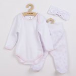 New Baby 3-dílná bavlněná kojenecká souprava Lili – Zboží Dáma