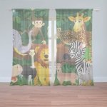 Sablio Záclony Zvířátka: 2ks 150x250cm – Hledejceny.cz