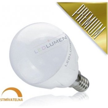 Ledlumen LED žárovka 6W 8x2835 E14 600lm CCD teplá Stmívatelná