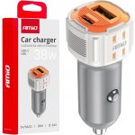 USB-A + USB-C 38W autoadaptér