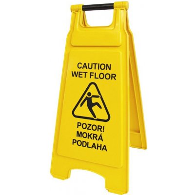 Výstražná cedule / plastový stojan Pozor mokrá podlaha WS-2 – Sleviste.cz