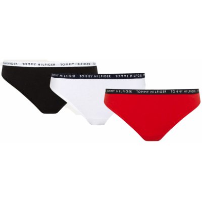 Tommy Hilfiger 3Pack tanga kalhotky UW0UW028290WS Navy Blue/White/Red – Zbozi.Blesk.cz