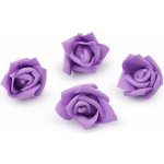 Prima-obchod Růže pěnová dekorační ø 40-50 mm fialová lila 2 – Hledejceny.cz