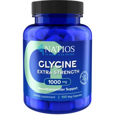 NATIOS Glycine Extra Strength, 1000 mg, 100 veg. kapslí – Hledejceny.cz