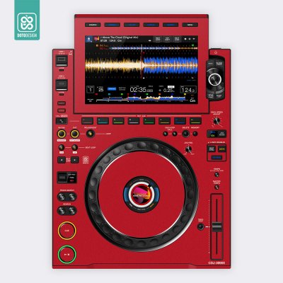 Doto Design Skin CDJ 3000X FULL COLORS Aurora Red – Zboží Živě