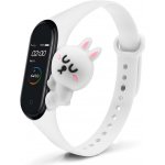 Xiaomi Silikonový náhradní náramek pro Mi Band 3/4 zvířátka bílý králíček MBSCZ-DT008 – Zbozi.Blesk.cz