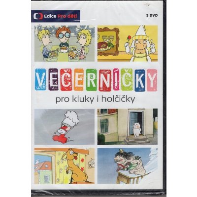 Večerníčky pro kluky i holčičky – Frield Petr, Bárta Luděk, Lesniak Milan, Mergl Václav, Tyller Jiří, Kačena Mirko DVD