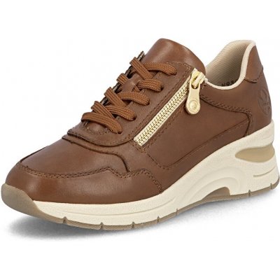 Rieker Dámské polobotky N9301-25 HNĚDÁ – Zboží Dáma