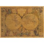 K + K Svět - historická mapa - Nolin r. 1755 57 x 40 cm Varianta: bez rámu v tubusu, Provedení: papírová mapa – Hledejceny.cz