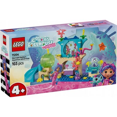 LEGO® Gabby’s Dollhouse 11204 Dobrodružství v akváriu mořské víly Gábi – Zboží Dáma