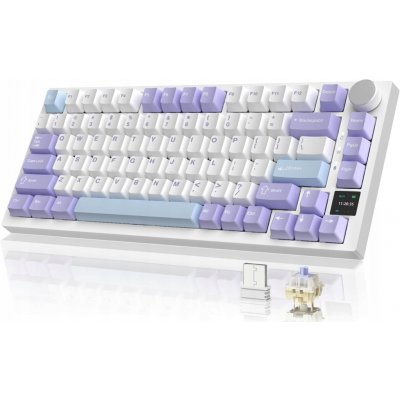 Ajazz AK820 Pro Flying Fish Switch bílo-fialová – Hledejceny.cz