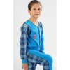 Dětské pyžamo a košilka Chlapecký overal s malým virem Booo! modrá