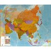 Nástěnné mapy Asie - nástěnná mapa 120 x 100 cm, lamino + černý hliníkový rám