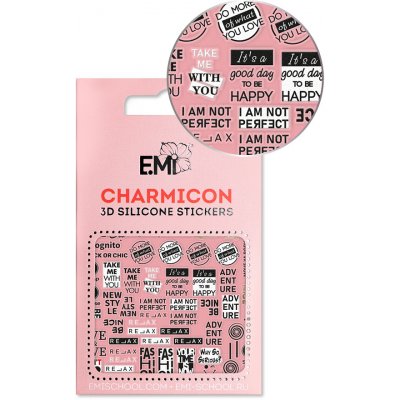 E.Mi Charmicon 3D Silicone Stickers 144 Be Nice samolepka – Zbozi.Blesk.cz