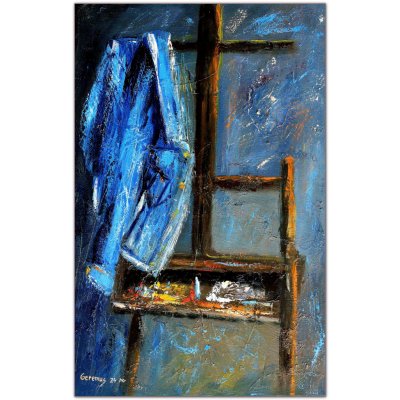 Daniel Geremus, Stojan, Malba na plátně, olejové barvy, 40 x 60 cm – Zboží Mobilmania