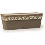 Nohel garden Truhlík samozavlažovací CLOE plastový antracitový 50x18x17 cm – Hledejceny.cz