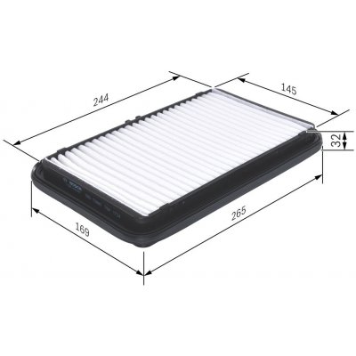 Vzduchový filtr BOSCH F 026 400 001 – Hledejceny.cz