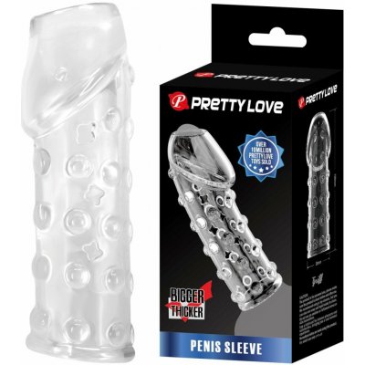 Pretty Love Triff Penis Sleeve Clear, návlek na penis se stimulačními výstupky – Zboží Dáma