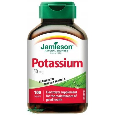 Jamieson Potassium 50 mg 100 tablet – Hledejceny.cz