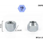 Kolová matice M12x1,5 kužel otevřená, klíč 19, D60PB, výška 16 mm