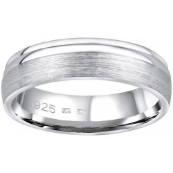 SILVEGO Snubní stříbrný prsten Amora v provedení bez kamene pro muže i ženy QRALP130M