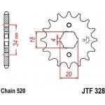 JT Sprockets JTF 328-12 – Hledejceny.cz