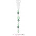 Nattou klip silikónový bez BPA mintová bílá – Zboží Dáma