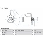 Startér BOSCH 0 986 016 470 (0986016470) – Hledejceny.cz