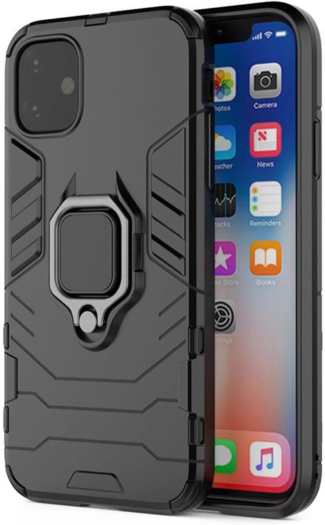 Pouzdro Ring Armor Case Xiaomi Redmi 9C černé