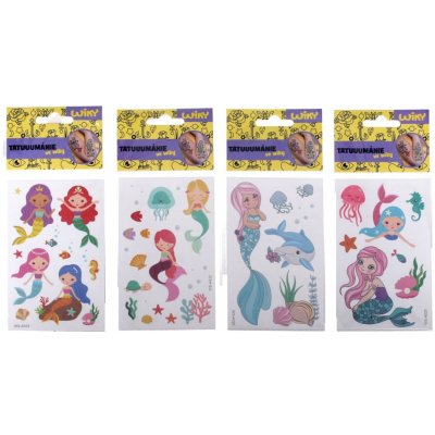 Tetovací obtisky mořské panny 17,5x8,5 cm – Zboží Mobilmania
