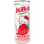LOTTE Milkis Strawberry Hello Kitty - Mléčná soda s příchutí jahody 250 ml – Zboží Dáma