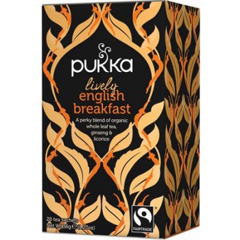 Pukka English Breakfast černý Vietnam Liam Ájurvédský čaj ženšen maca 20 ks