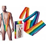 Ptákoviny CB Plavky Borat Mankini duhové – Zboží Dáma