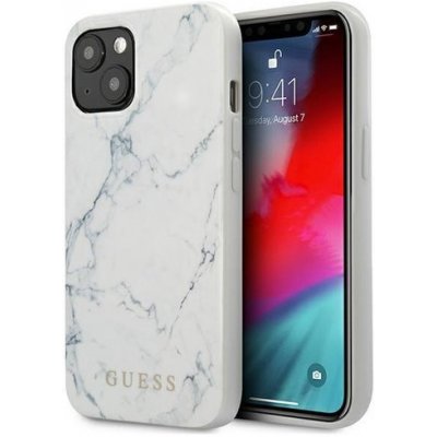 Pouzdro GUESS MARBLE l Apple iPhone 13 mini bílé – Zboží Mobilmania